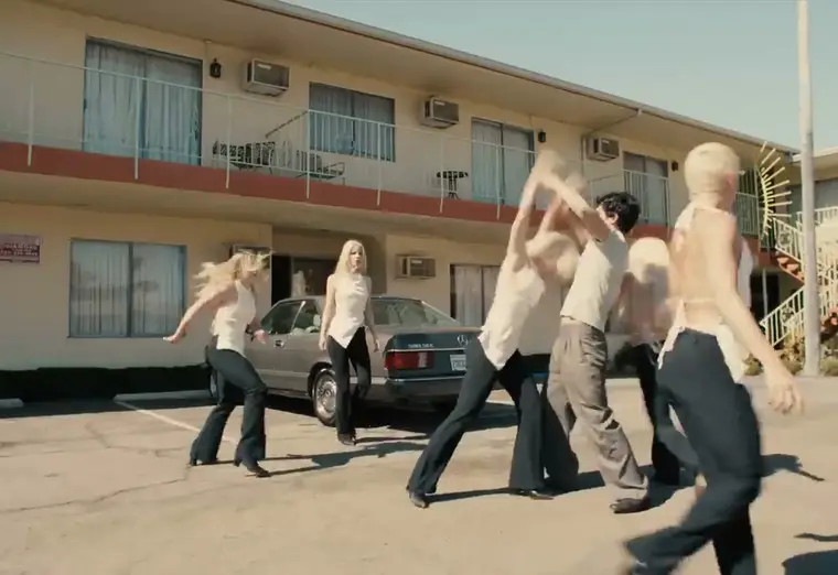 Frame from the The Rolling Stones music video Jealous Lover