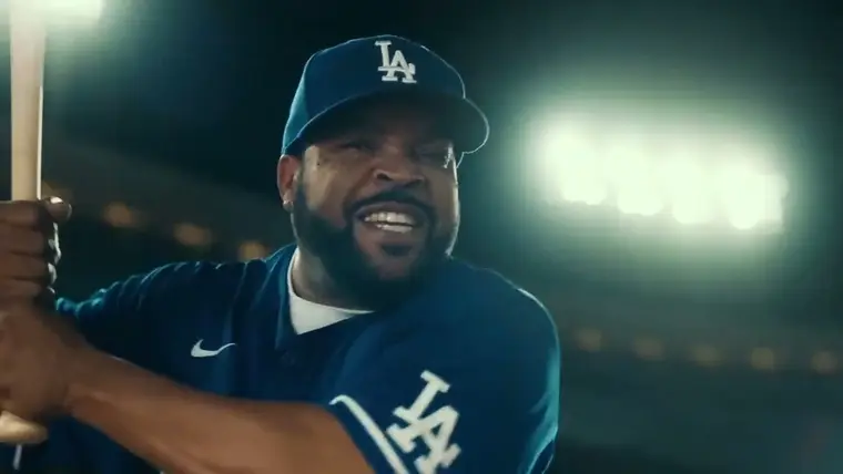 Frame from the MLB × NBC commercial