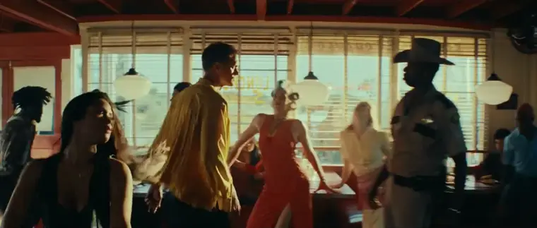 Frame from the The Rolling Stones music video Mr Charm