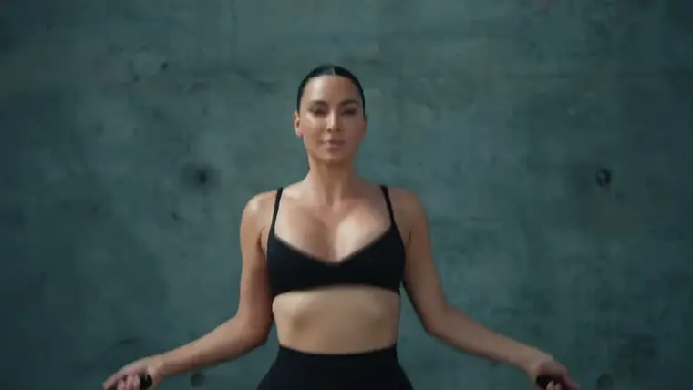 Frame from the Nike × SKIMS commercial