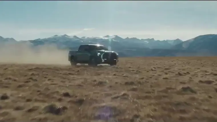 Frame from the Toyota Tundra commercial